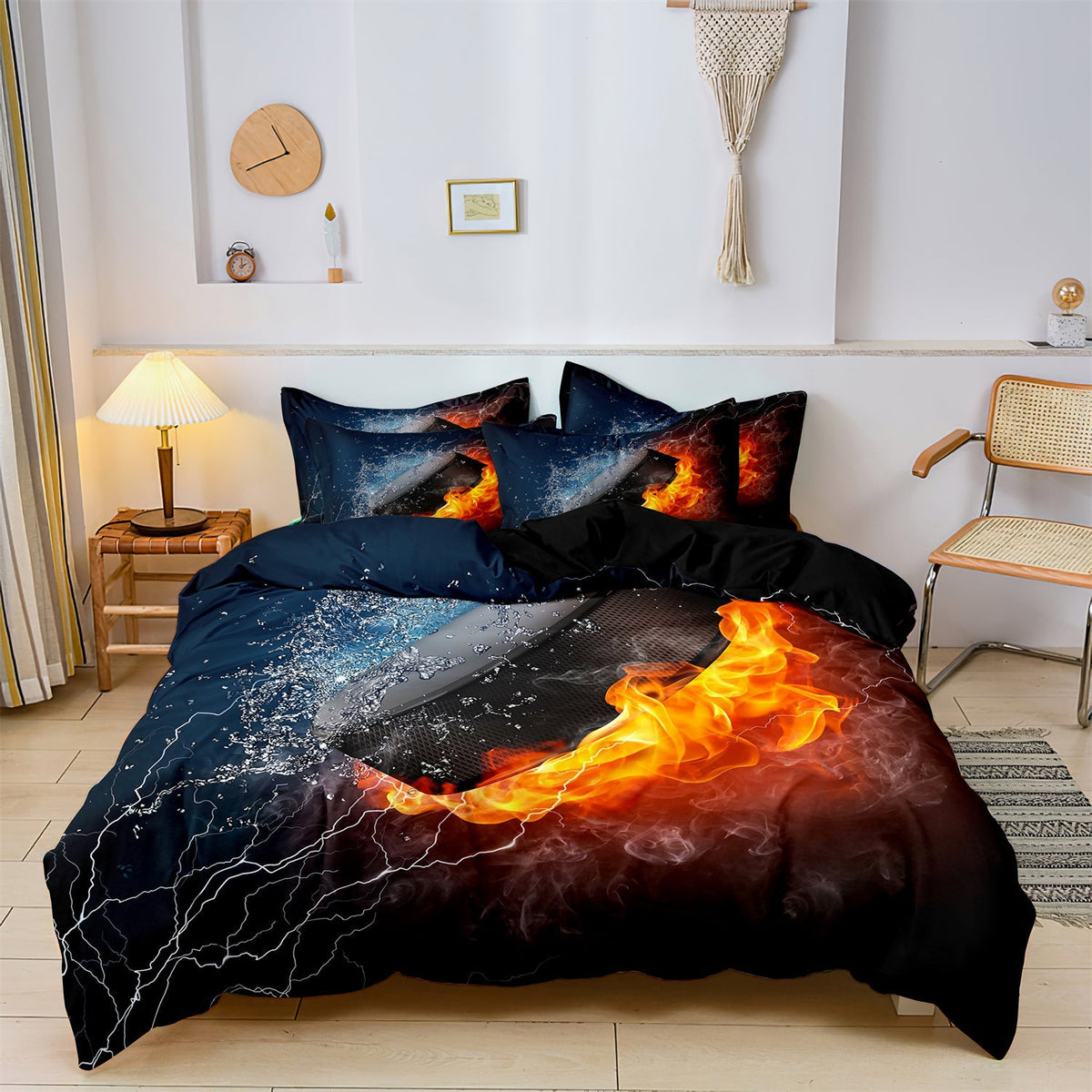 home & garden : CoolCovers - Dekbedovertrek Set Icehockey - Kind in van Pantino