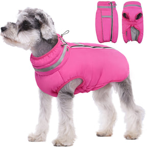 pets : Gezellige en Reflecterende Hondenwinterjas - Roze in Roze van Pantino