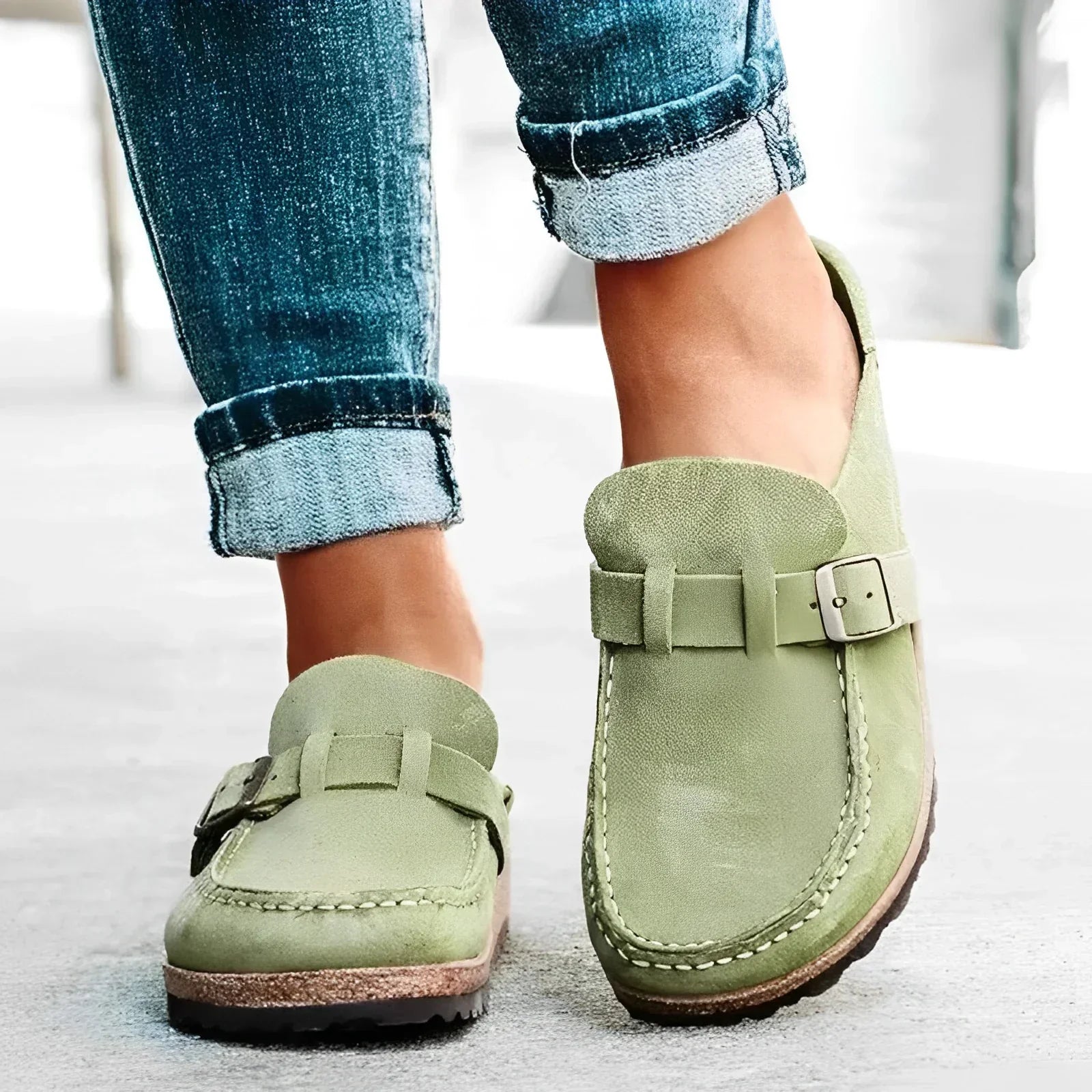 Sneakers : Sneakers Dames Groente - Lichtgewicht - Comfortabele Schoenen voor Dagelijks Gebruik in Groente van Pantino