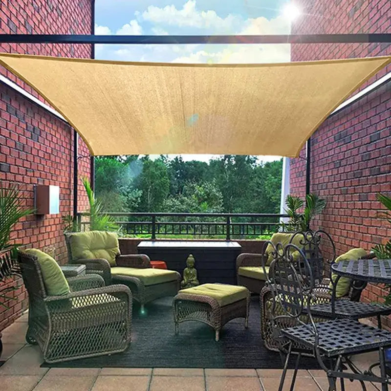 outdoor equipment : Schaduwdoek Waterdicht Beige 3x3m - Polyester Zonwering voor Tuin & Terras in van Pantino