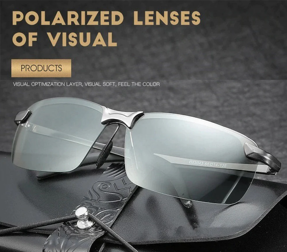 Sunglasses : Photochrome Sunglasses Heren - Zwart in van Pantino