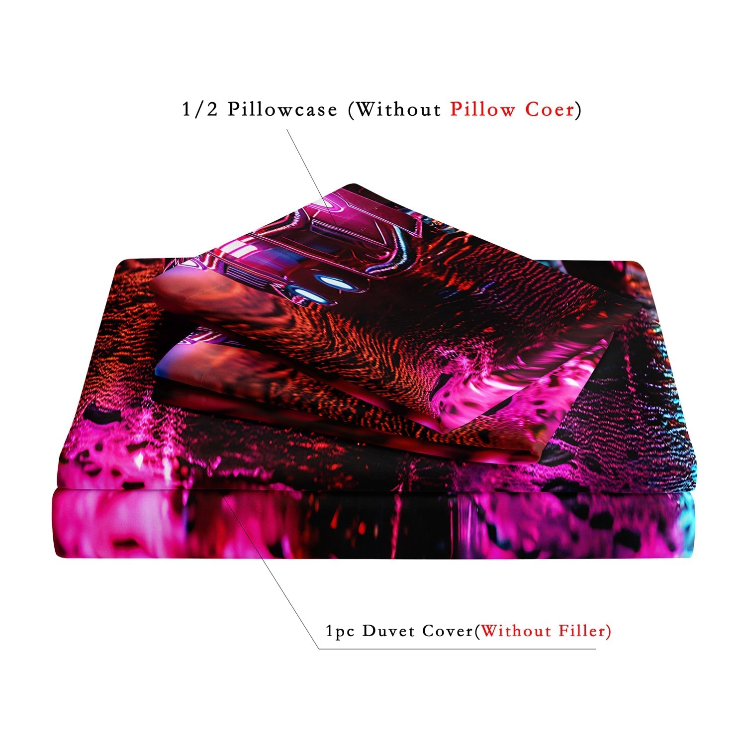 home & garden : CoolCovers - Dekbedovertrek Set Neon Race Auto - Kind in van Pantino
