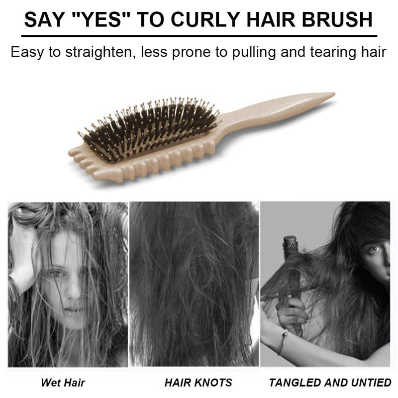 Hair Brush : Stylingborstel voor krullend haar - Bounce Curl Define, groen, voor definitie en volume in van Pantino