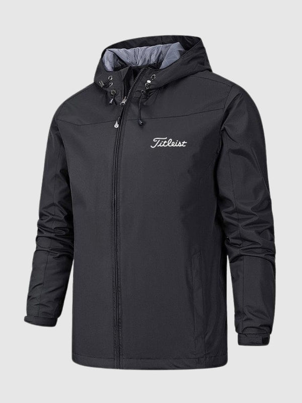 men's jacket : Lucas Waterdicht Windjack - Zwart in Zwart van Pantinoshop