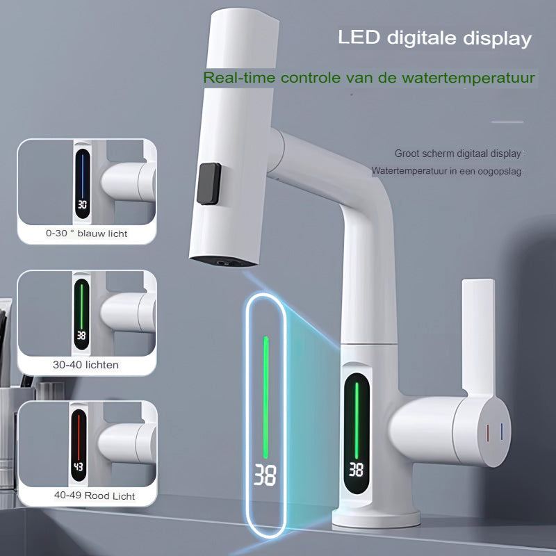 home & garden : Slimme Kraan met Digitaal Display - Temperatuur Watermeting - RVS in van Pantino