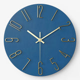 Wandklok Modern Stil Heren Design, Groot 60cm, Zwart Metaal