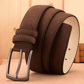 Belt : Riem Heren Zwart - Luxe Suède - Verfijnd, Duurzaam, Stijlvol in van Pantino