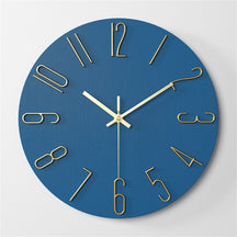 home & garden : Moderne Kunststof Wandklok - Trendy Klokontwerp - Geeft een Moderne Toets aan Uw Ruimte in Blauw van Pantino