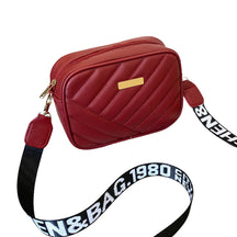bags : The Tokyo Bag Dames Leer - Zwart in ROOD van Pantino
