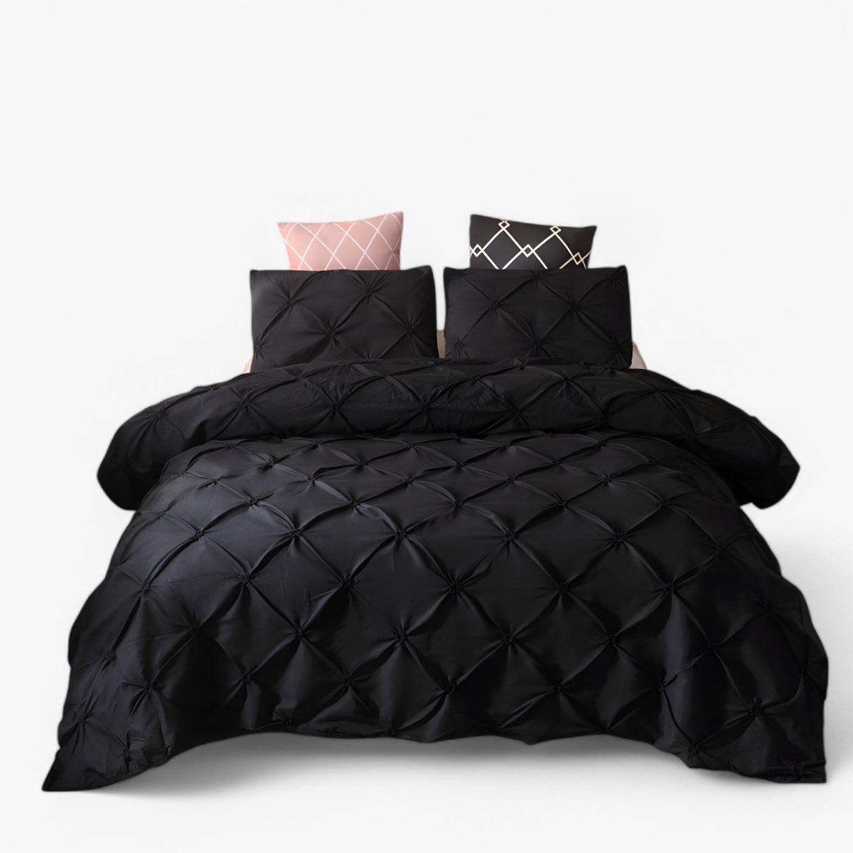 home & garden : Luxe Katoenen Bedlinnen - Zwart in Zwart van Pantino