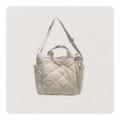 Gewatteerde Tote Bag Dames - Nylon Schoudertas - Verstelbare Riem
