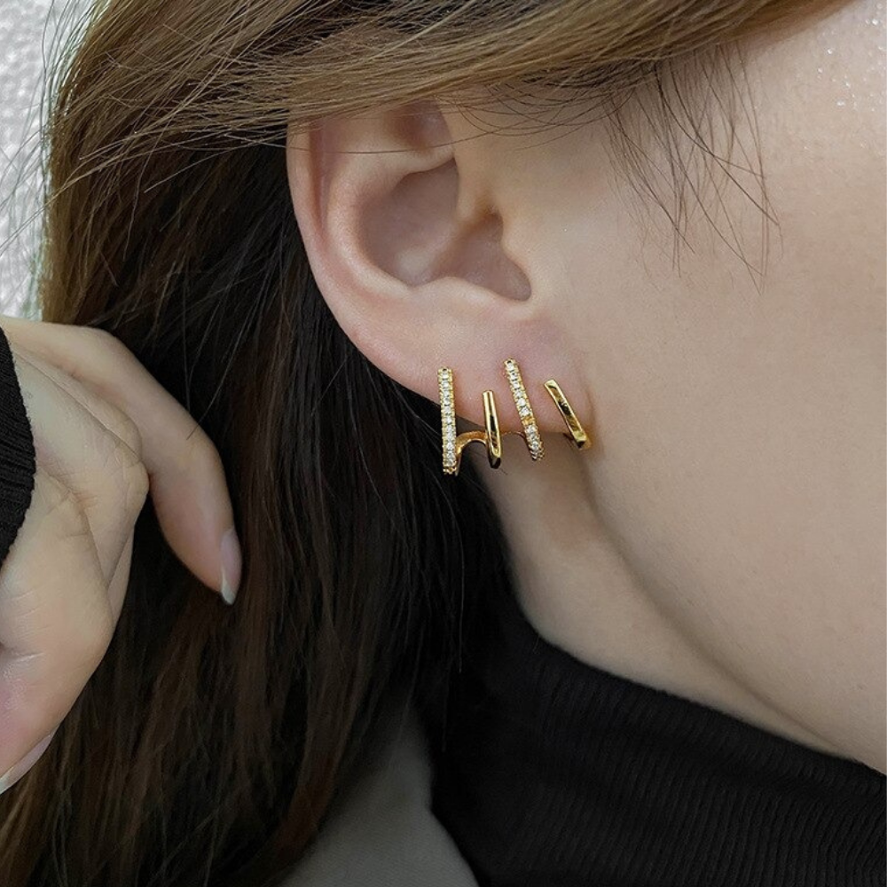 Earrings : Elegante Oorbellen (1+1) in van Pantino