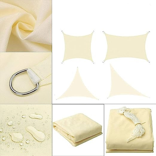 outdoor equipment : Schaduwdoek Waterdicht Beige 3x3m - Polyester Zonwering voor Tuin & Terras in van Pantino