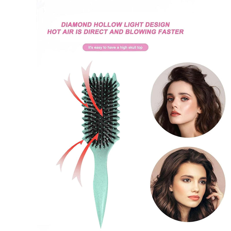 Hair Brush : Stylingborstel voor krullend haar - Bounce Curl Define, groen, voor definitie en volume in van Pantino