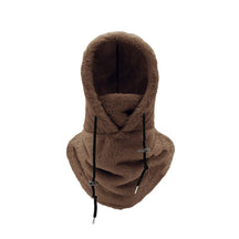 outdoor equipment : Sherpa Ski Masker Dames Beige - Warme Wintersport Hood - Fleece in Bruin van Pantino