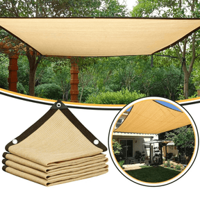 outdoor equipment : Zonneschermnet Zwart HDPE - UV Werend Schaduwdoek voor Terras & Tuin in Beige (nog 5 op voorraad) 2x2M van Pantino
