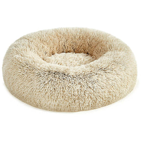 pets : Hondenbed Donut - Knus Comfortabel Zacht - Pluche in Beige van Pantino