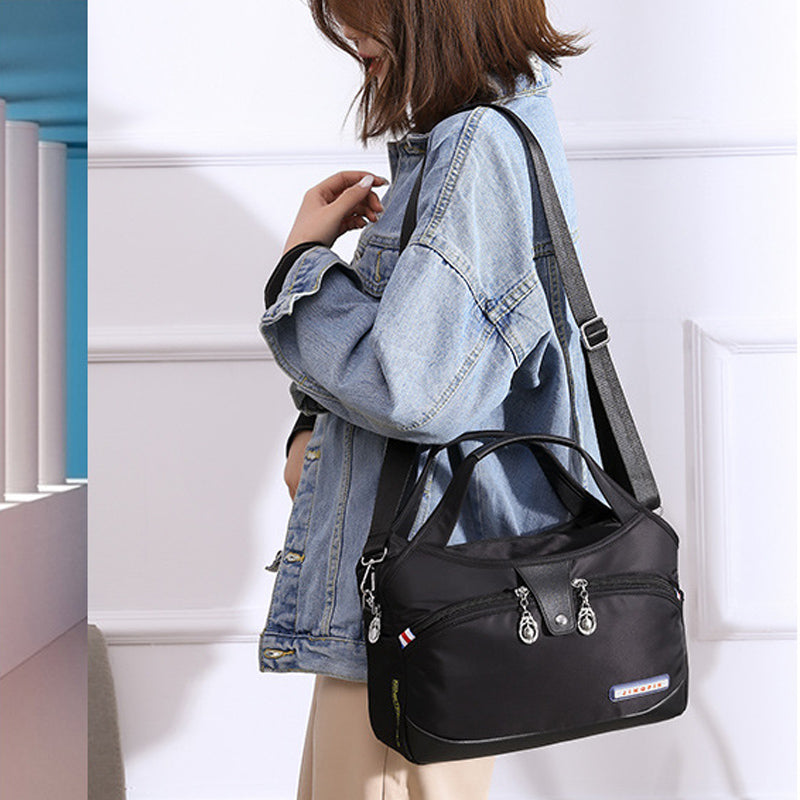 bags : Handtas Dames Grijs - MultiSafe - Waterdichte Nylon in van Pantino