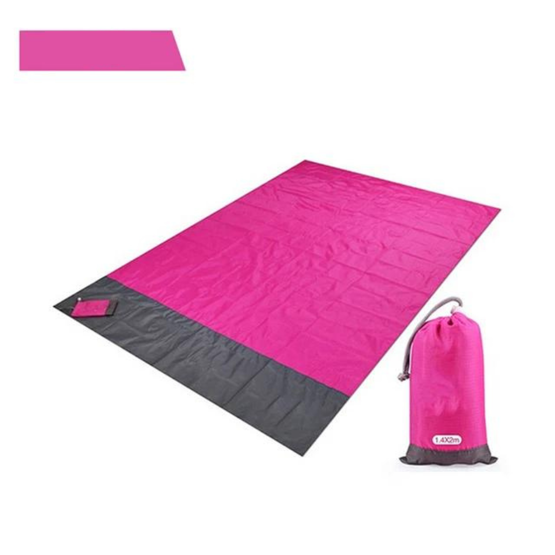 outdoor equipment : Waterdichte Strandmat, Draagbare Picknickmat voor Buiten - Blauw in Roze van Pantino