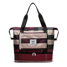 bags : Reistas Dames Paars-Aubergine - Nova's Opvouwbare in Wijn rood van Pantino