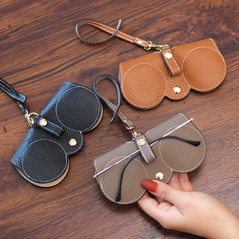Eyeglass Case : Bril Dames Grijs - Luxe Brillenkoker - De Compacte Bescherming voor Onderweg Leer in van Pantino