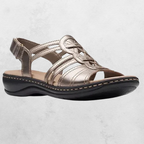 Sandals : Sandalen Rood - Elegante & Ondersteunende in Goud van Pantino