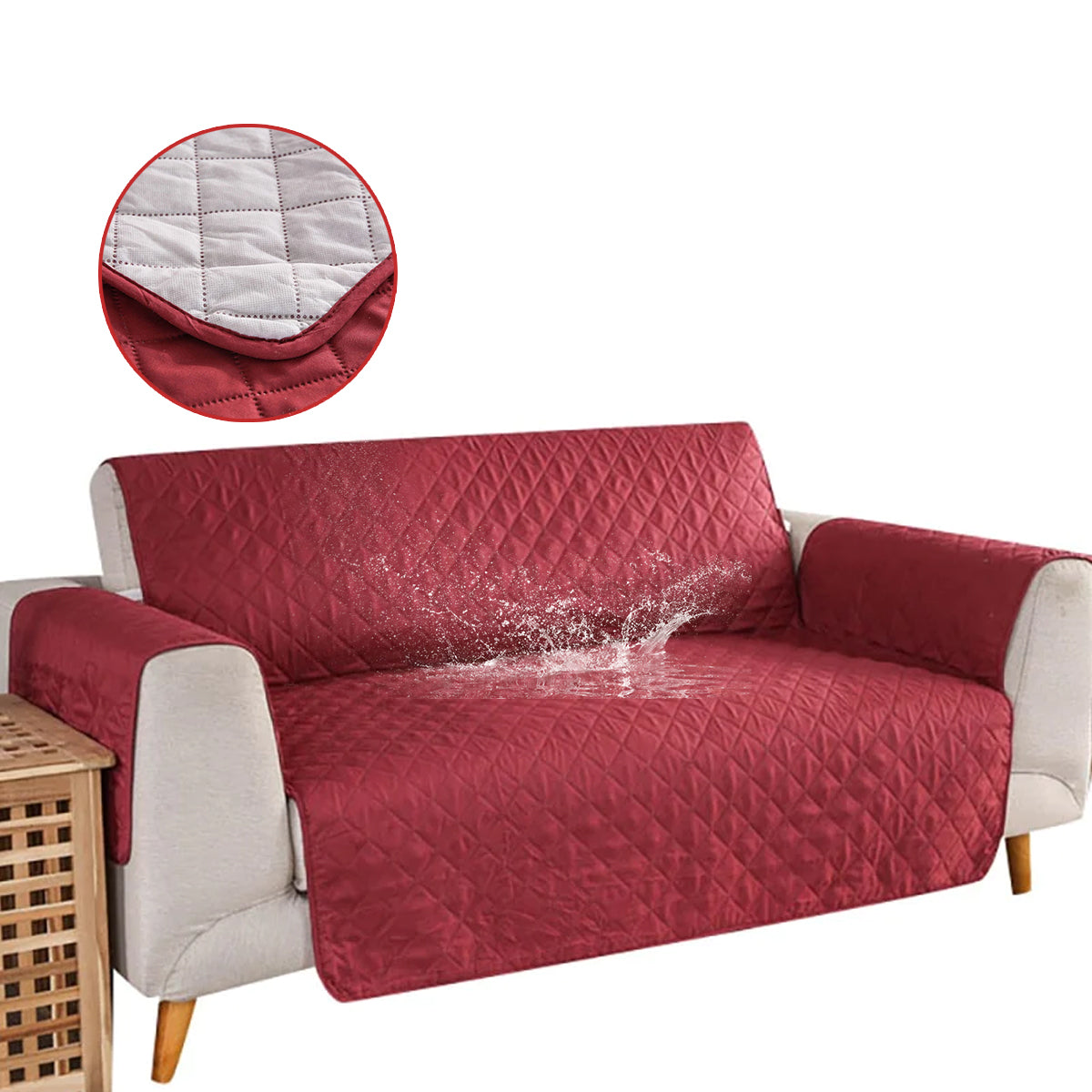 home & garden : Anti-Slijtvaste Sofa Beschermer - Rood in van Pantino