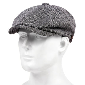 Beret : Baret Heren Donkergroen - Graan Geruite Vintage Mode Muts , Ideale Keuze voor Geschenken in van Pantino