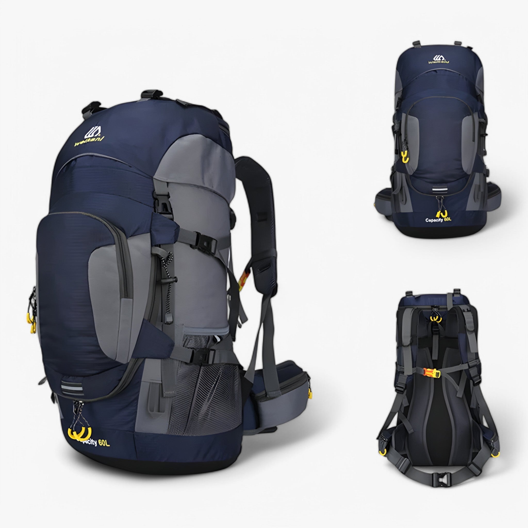outdoor equipment : Waterdichte Trekpro 60l Rugzak - Groen in Donkerblauw van Pantino