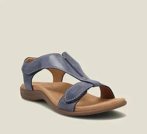 Sandals : Jade Dames - Orthopedische Sandalen - Sandalen Dames in Marineblauw van Pantino