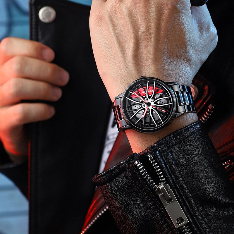watches : Elegant Racecar Watch - Waar Tijd Wordt Gewaardeerd - Rood in van Pantino