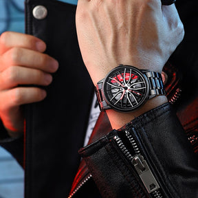 watches : Elegant Racecar Watch - Waar Tijd Wordt Gewaardeerd - Rood in van Pantino