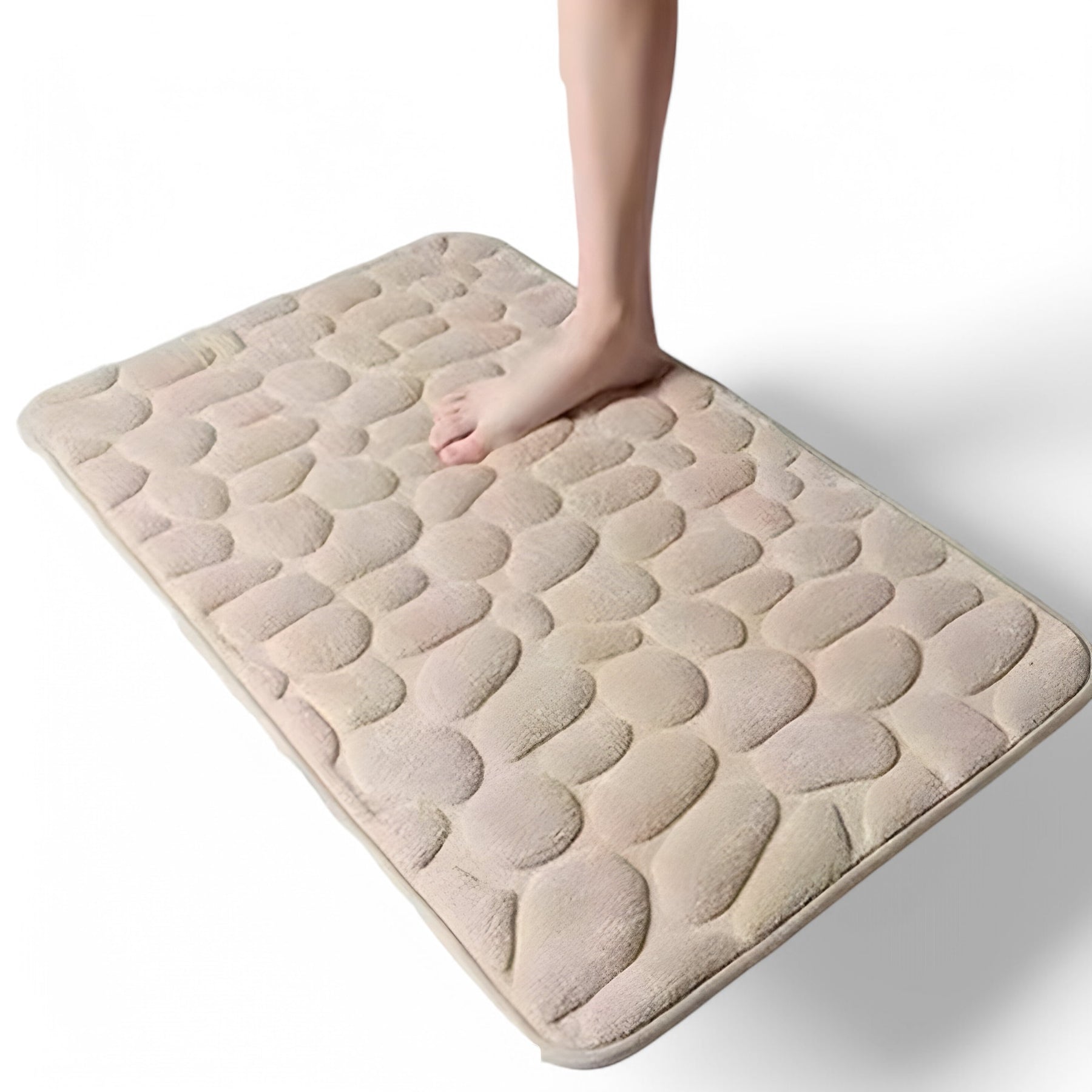 home & garden : Absorberende Badmat - Antislip Deurtapijt voor Badkamer en Toilet - Grijs in Kameel van Pantino