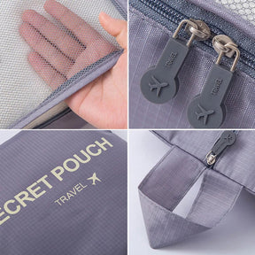bags : Reisbagage Opbergtassenset Grijs 7-Delig - Slim Inpakken Reis - Nylon in van Pantino