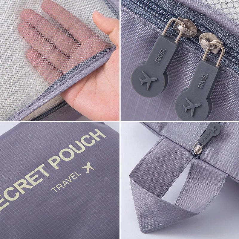bags : Reisbagage Opbergtassenset Grijs 7-Delig - Slim Inpakken Reis - Nylon in van Pantino