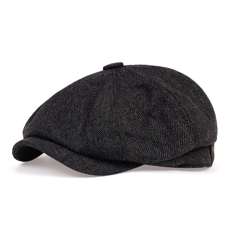 Beret : Baret Heren Donkergroen - Graan Geruite Vintage Mode Muts , Ideale Keuze voor Geschenken in van Pantino