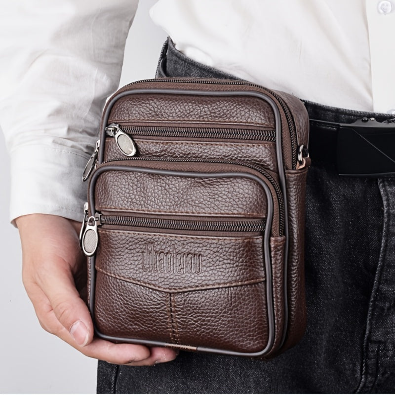 bags : Crossbody Tas Heren Zwart Leer - Compacte Schoudertas voor Dagelijks Gebruik in van Pantino