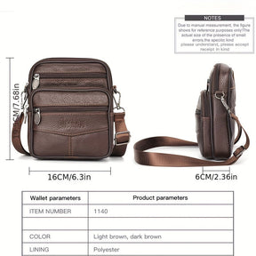 bags : Crossbody Tas Heren Zwart Leer - Compacte Schoudertas voor Dagelijks Gebruik in van Pantino