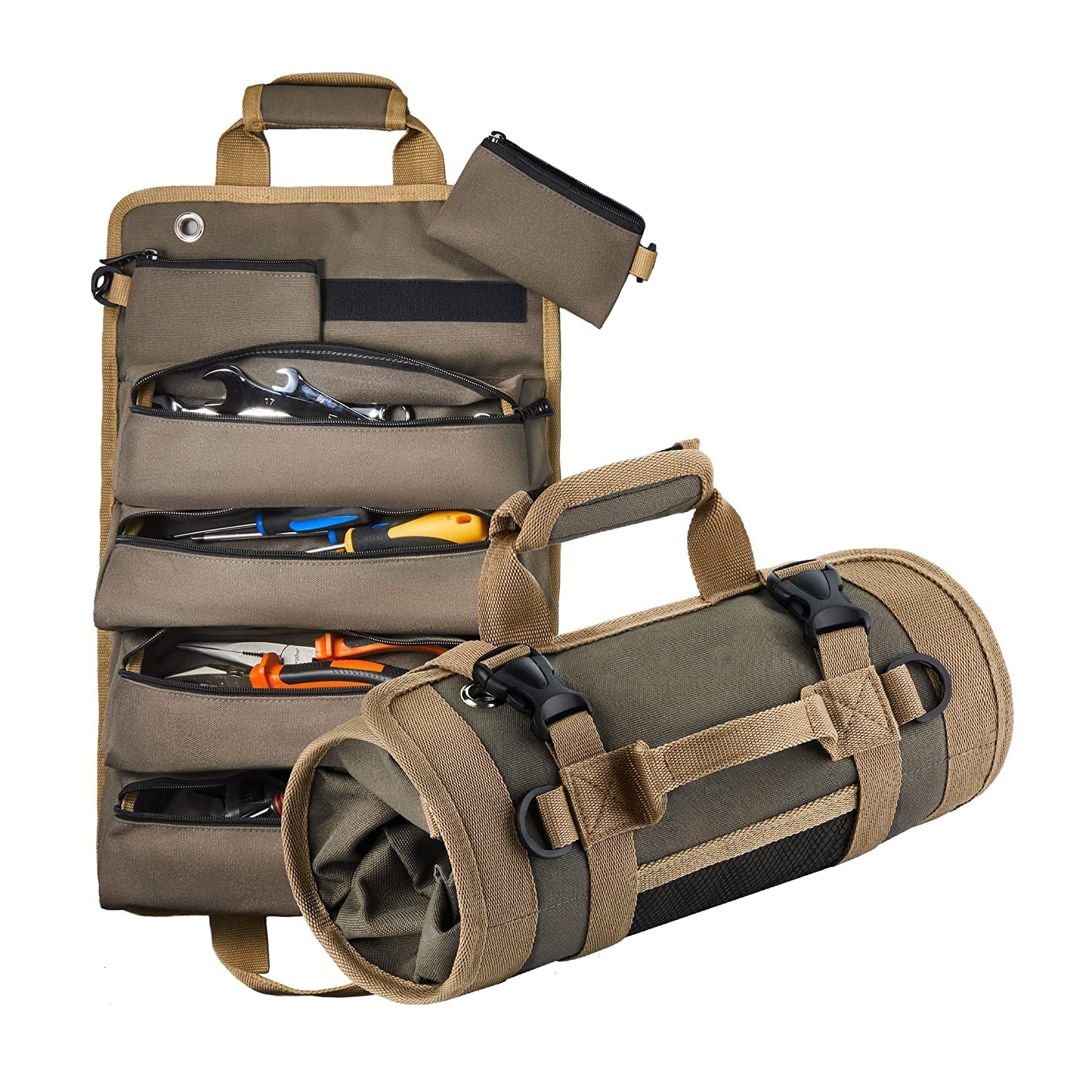 Tool Bag : ProFlex Multifunctionele Tool Tas - Militair Groen in Militair Groen van Pantino