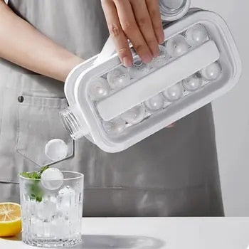 home & garden : Ijsblokjesmaker grijs - Siliconen ijsblokjes machine voor thuis, snel en eenvoudig in van Pantino