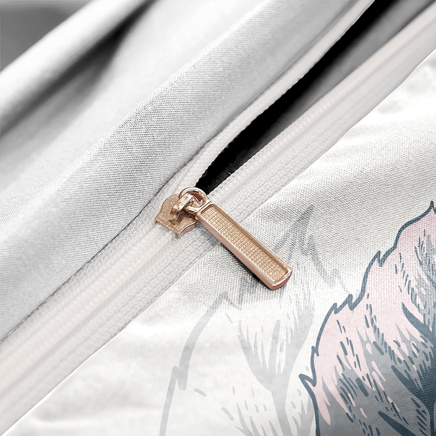 home & garden : Luxe Layers - Bloemen Vogel Zachte Doona Dekbedovertrek Beddengoed Set in van Pantino