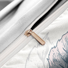 home & garden : Luxe Layers - Bloemen Vogel Zachte Doona Dekbedovertrek Beddengoed Set in van Pantino