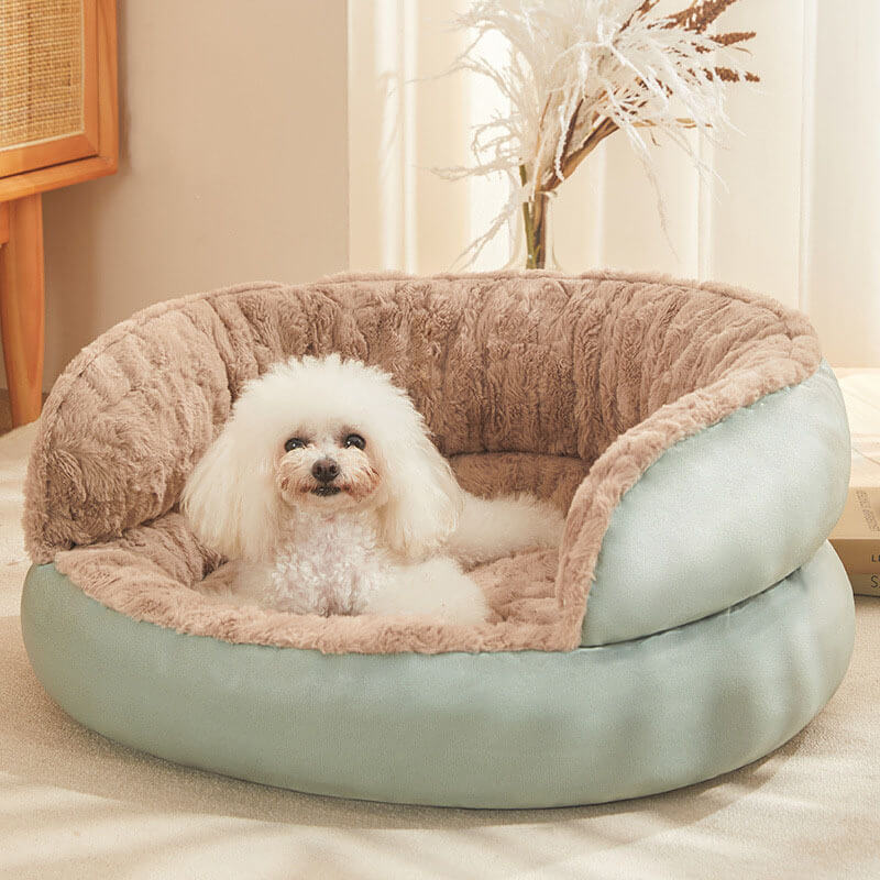 pets : Knusse Donut Hondenmand - Pastelgroen - Groen in Groen van Pantino