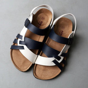 Sandals : Sandalen Heren Zwart - Herensandalen voor de Zomer in Zwart en Wit van Pantino