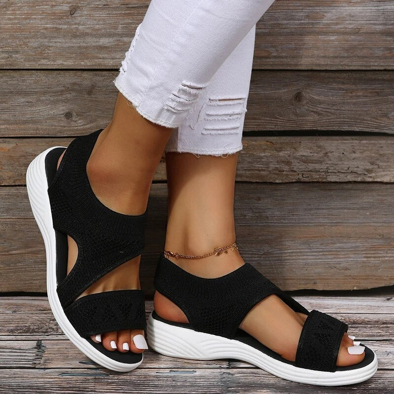 Sandals : Sandalen Dames Roze - Stijlvolle Orthopedische - Perfect voor die Comfort en Gezondheid Willen in Zwart van Pantino