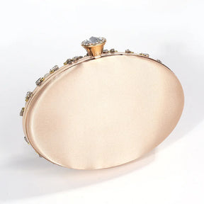 bags : Bloemen Clutch Dames Goud - Parel en Kristal Versierd - Stof in van Pantino