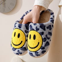 other : HappySlides - Luipaard Smiley - Beige in Blauw van Pantino