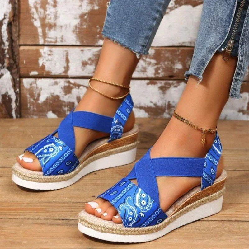 Sandals : Orthopedische Sandalen Dames - Sandalen - Zwart in Blauw van Pantino