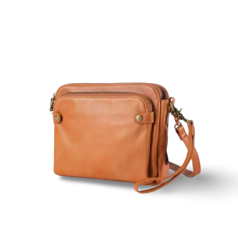 bags : Leren Schoudertas Pu Leer - Bruin in van Pantino