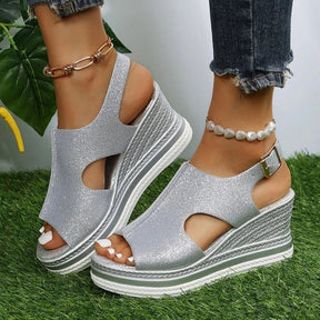 Orthopedic Sandals : Orthopedische Sandalen Dames - Comfortabele Sandalen voor Optimale Ondersteuning - Zilver in Zilver van Pantino